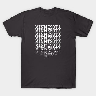 Minnesota Wordmark Forest Cutout T-Shirt